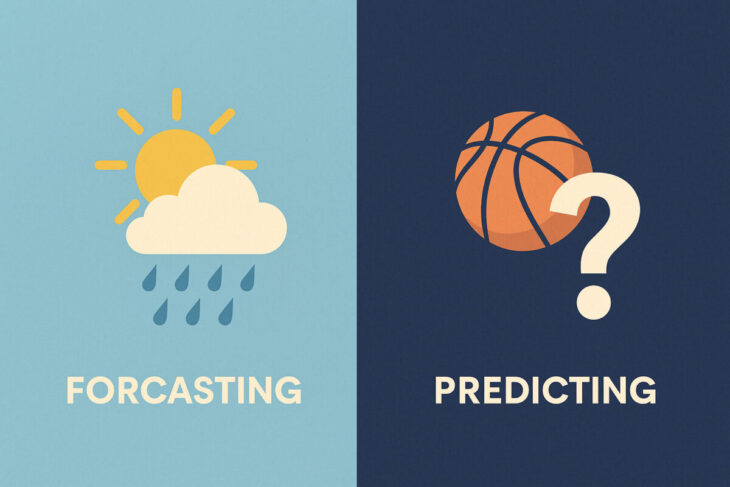 Forecasting vs predicting